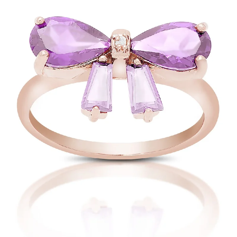 colorful gemstone rings -Dolce Giavonna Gold Over Silver Gemstone Bow Design Ring