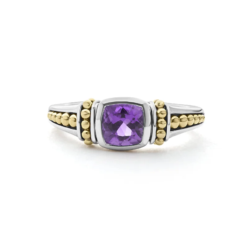 oval rings for women -Rittenhouse Amethyst Ring