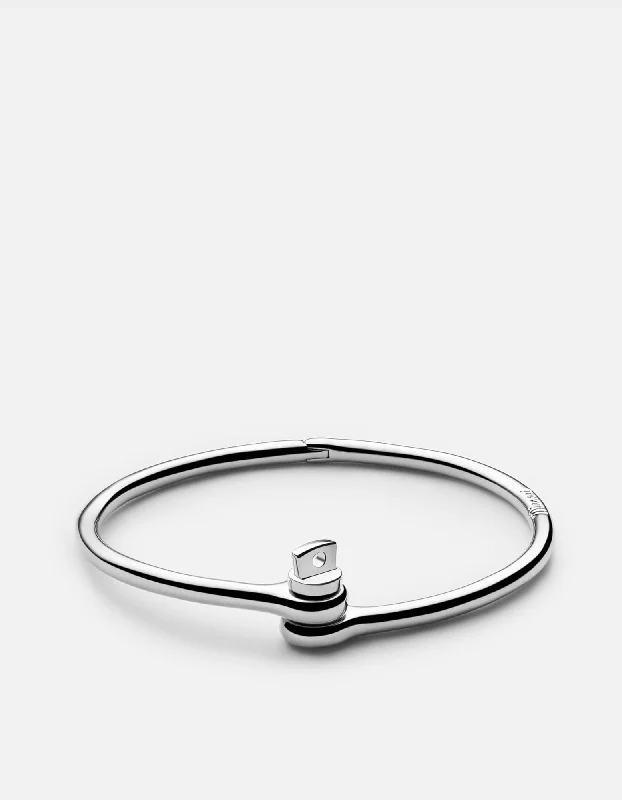 cuff bracelets for women -Thin Reeve Cuff, Sterling Silver