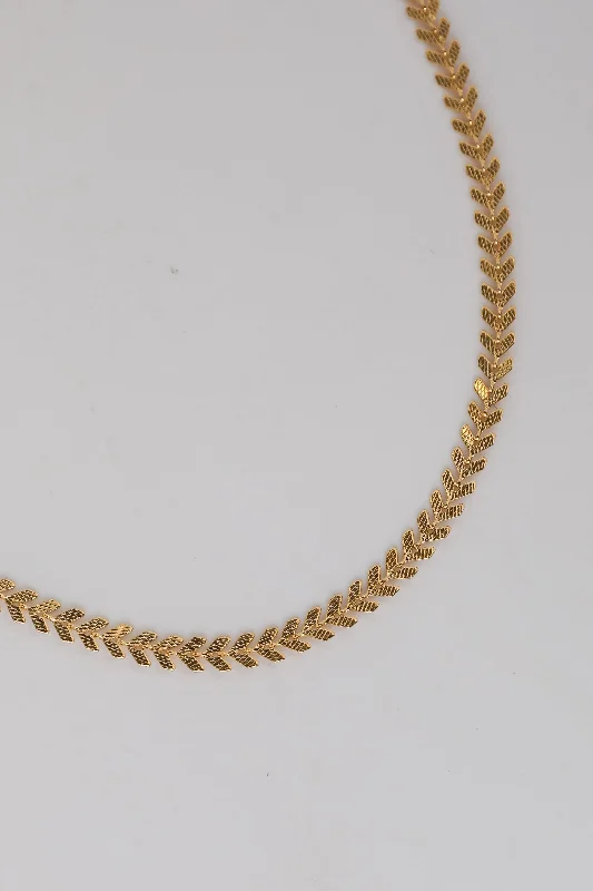 stylish pearl necklaces for women -Haven Gold Chain Necklace