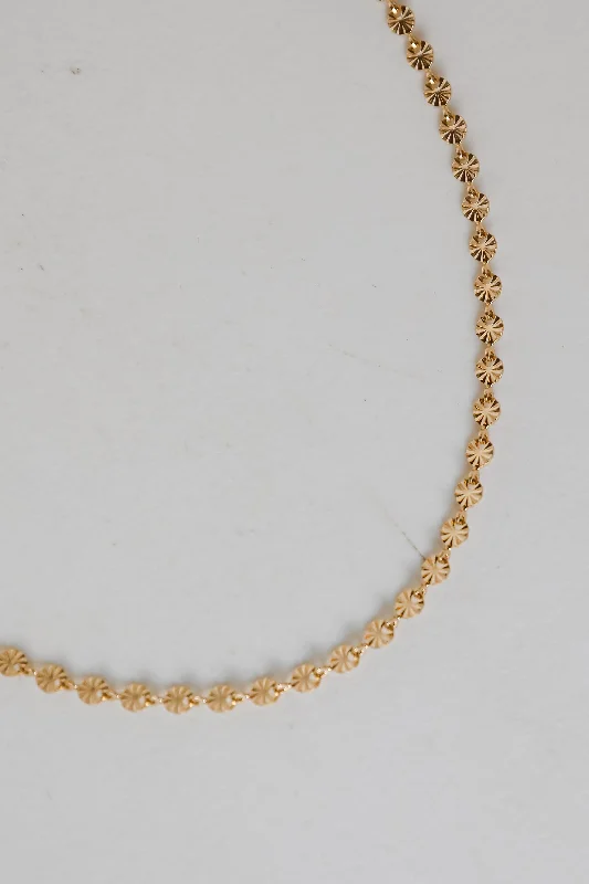 crystal necklaces for women -Adeline Gold Chain Necklace