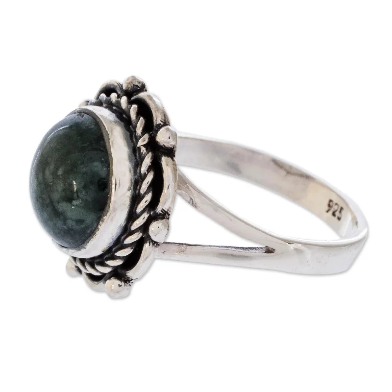 promise rings for women -Novica Handmade Antigua Sun Jade Cocktail Ring