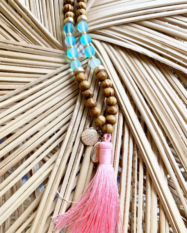 luxury wedding necklaces for women -Girls or Tween Boho Mermaid Tassel Necklace