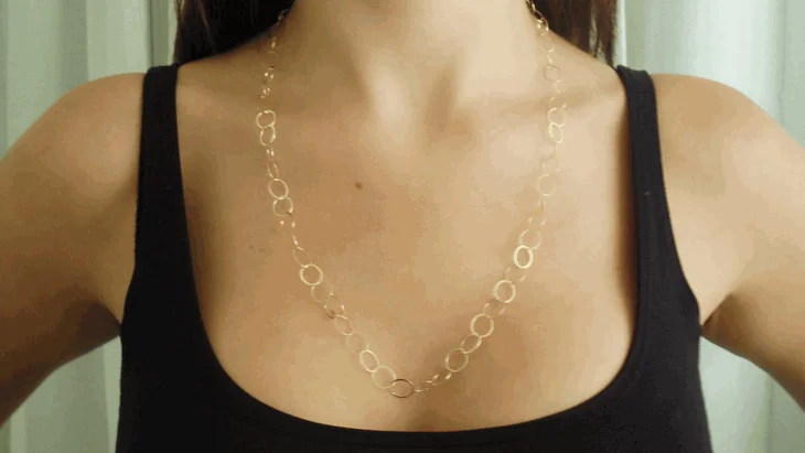 birthstone necklaces for women -24" Gold Fill Chain Link Necklace