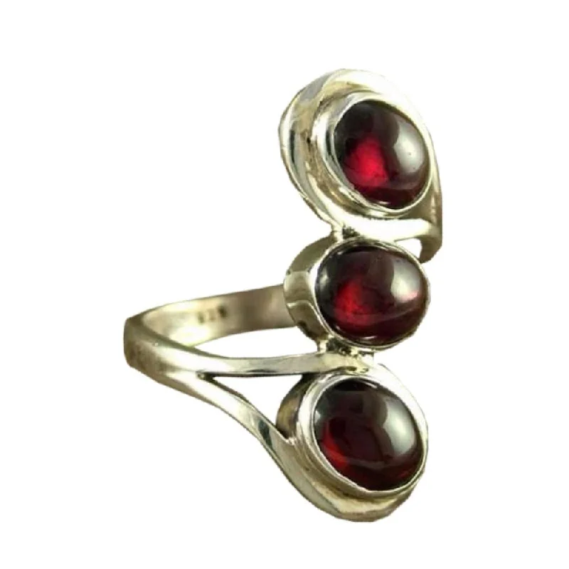 heart diamond rings for women -Melody' Garnet Cocktail Ring