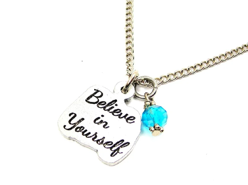 bohemian necklaces for women -Believe In Yourself Necklace