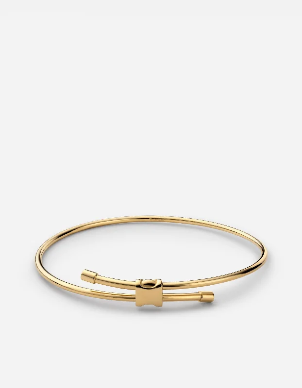 romantic bracelets for her -Orson Cuff, Gold Vermeil