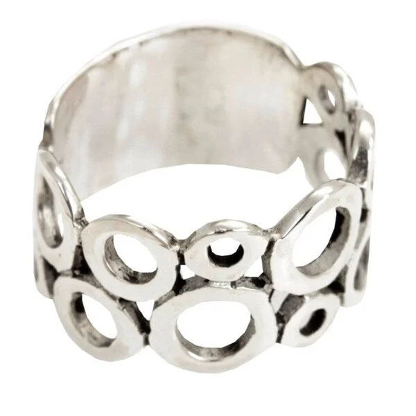 wedding rings with multiple stones -NOVICA Handmade Sterling Silver 'Afternoon' Ring (Indonesia)