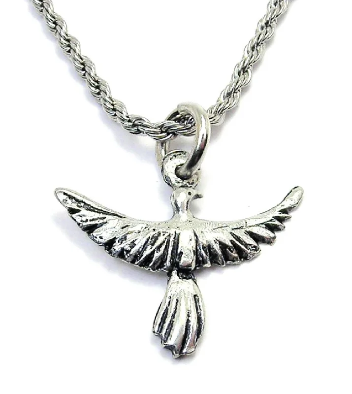 engraved necklaces for women -Phoenix Single Charm Necklace