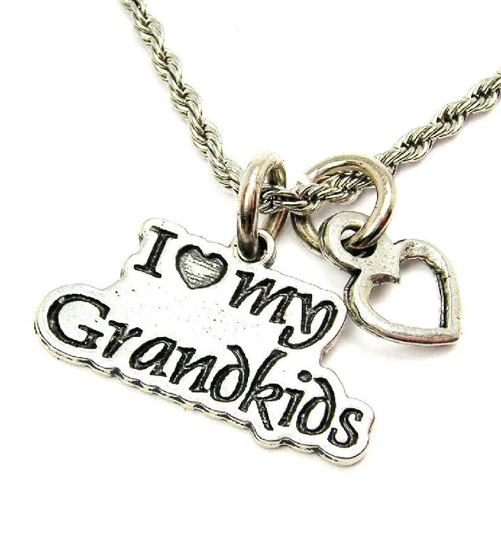 diamond necklaces for women -I Love My Grandkids Catalog Necklace