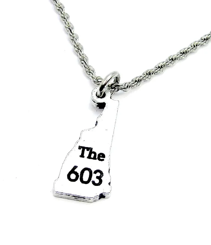 luxury wedding necklaces for women -The 603 New Hampshire Necklace