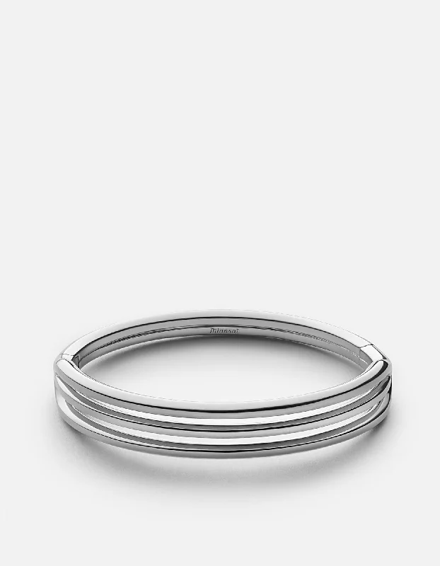 luxury silver bangles -Trade Cuff, Sterling Silver