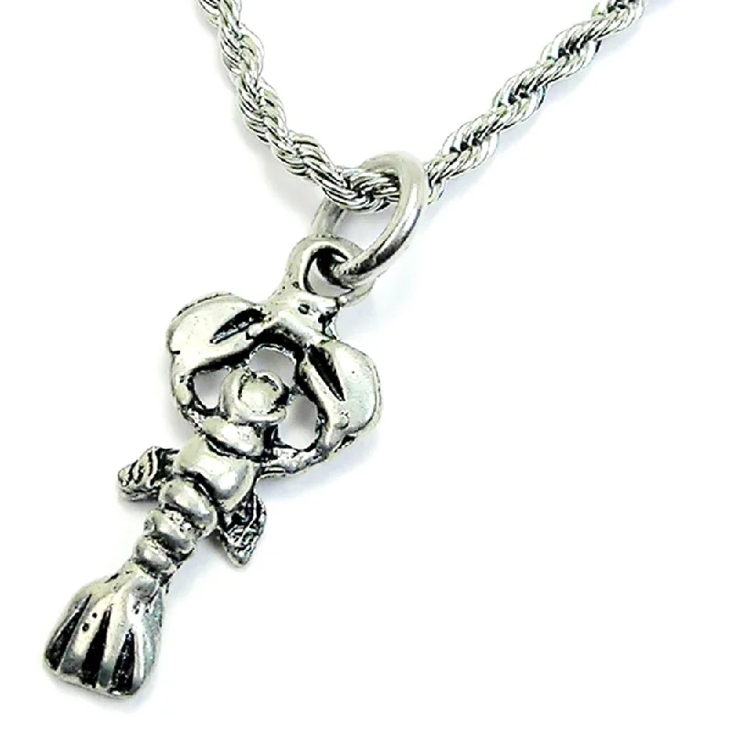 adjustable necklaces for women -Lobster Single Charm Necklace