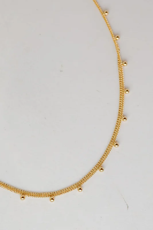 custom engraved necklaces -Julie Gold Layered Chain Necklace