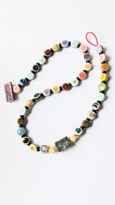 custom name necklaces for women -Ceramic Sampler Necklace