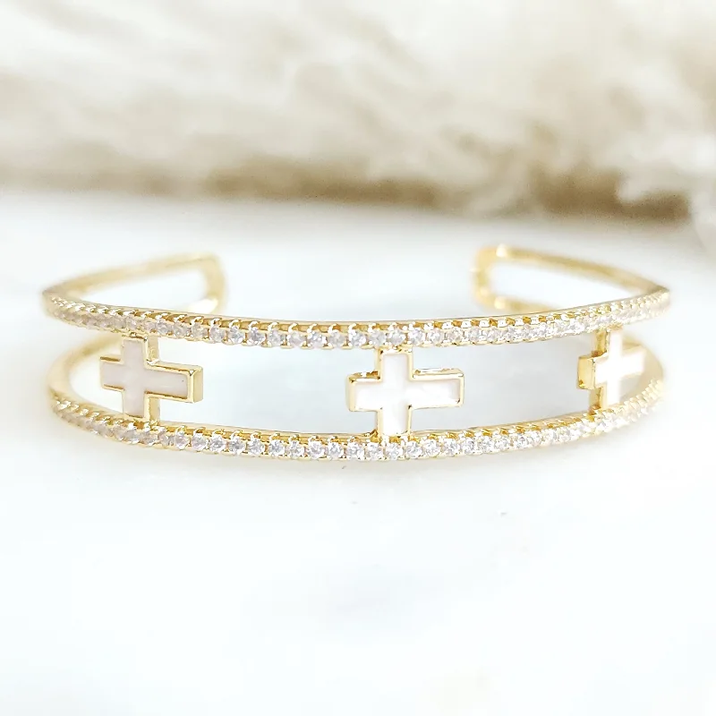 women's gold bangles -Lovely Cuff