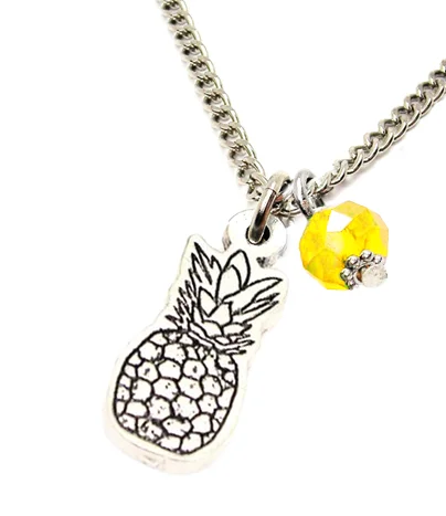 gold plated necklaces for women -Summer Pineapple Necklace