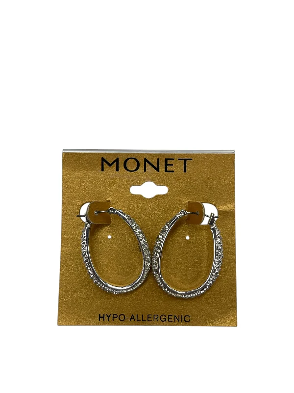 long drop earrings for women -Earrings Hoop By Monet