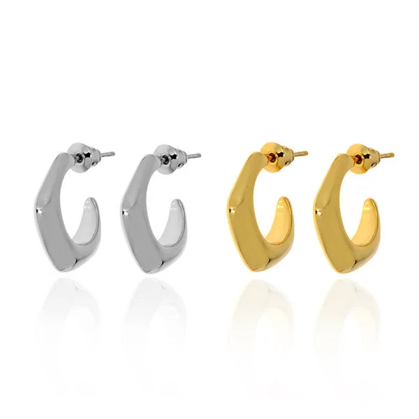 luxury earrings for women -Canyon Hoop