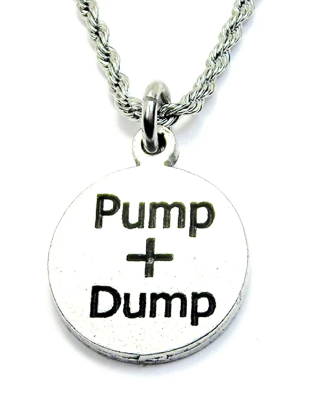 moonstone necklaces for women -Pump And Dump Single Charm Necklace