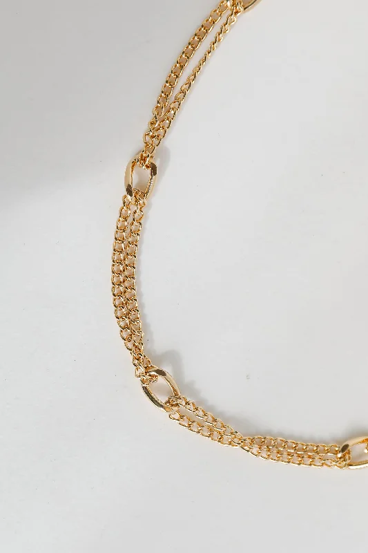 fashion necklaces for women -FINAL SALE - Kiley Gold Chain Necklace