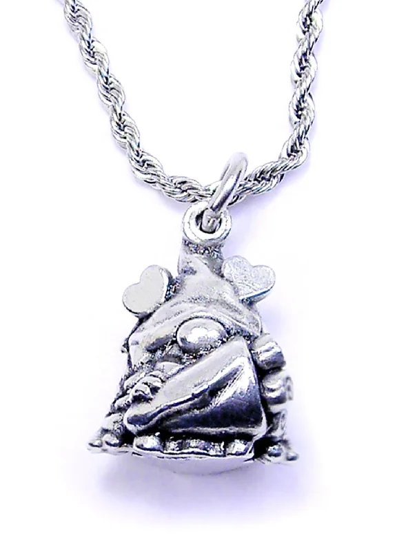 romantic necklaces for women -Mother's Day Female Gnome Single Charm Necklace