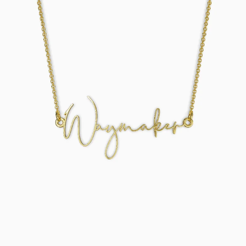 handmade necklaces for women -Waymaker Intention Necklace