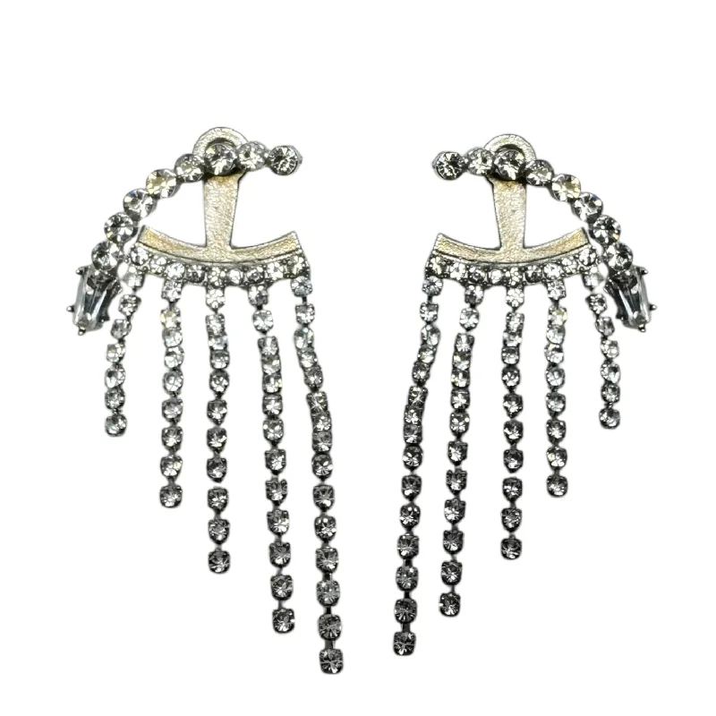 silver stud earrings for women -Crystal Chandelier Earrings By Unbranded