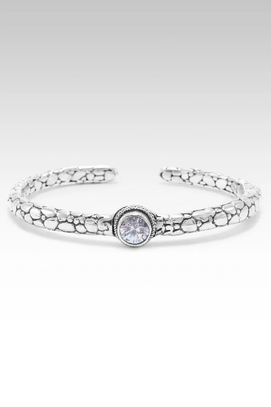 personalized bracelets for women -Love One Another Cuff™ in Moissanite