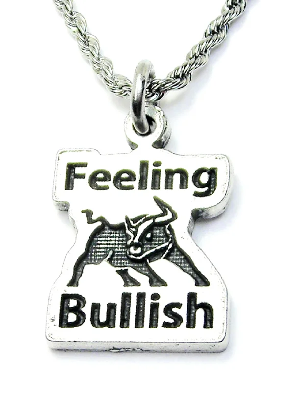 anniversary necklaces for women -Feeling Bullish Single Charm Necklace