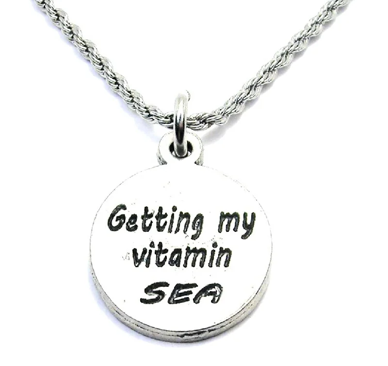 men's style necklaces for women -Getting My Vitamin Sea Single Charm Necklace