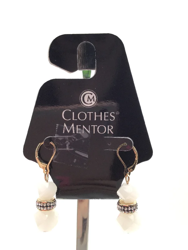 elegant gold earrings for women -Earrings Dangle/drop By Clothes Mentor