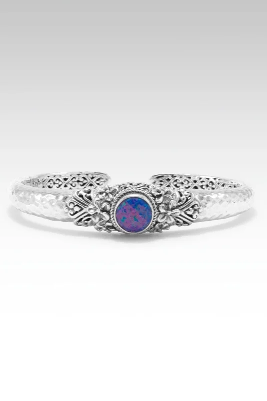 fashion bangles for women -Promise of Restoration Cuff™ in Cosmic Skies Simulated Opal