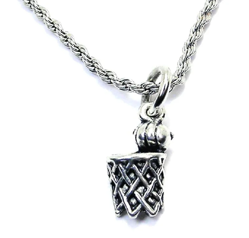 custom pendant necklaces for women -Slam Dunk Single Charm Necklace