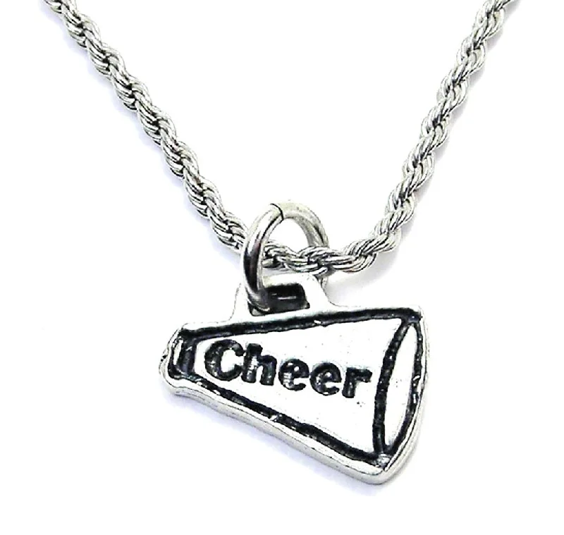 diamond necklaces for women -Cheer Horn Megaphone Single Charm Necklace