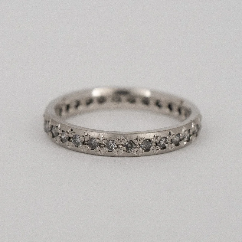 engagement necklaces for women -Grayscale Celeste Band