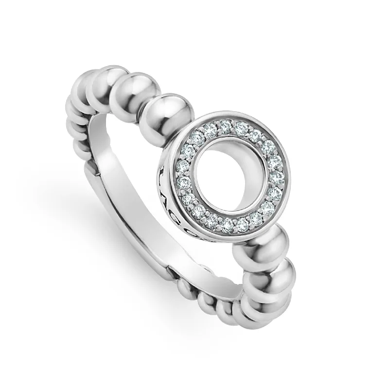 eternity diamond wedding rings -Caviar Spark Diamond Circle Ring