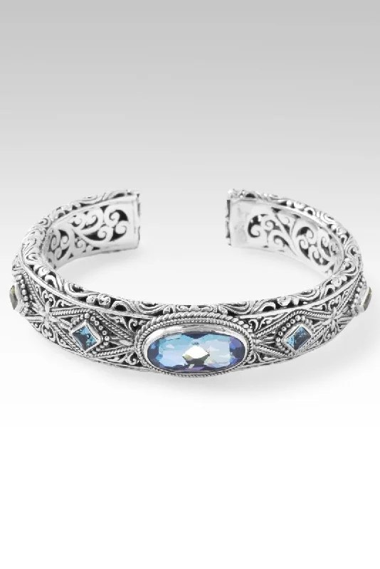 birthstone bracelets for women -Spirit Guides Cuff™ in Perfect Luck™ Mystic Quartz