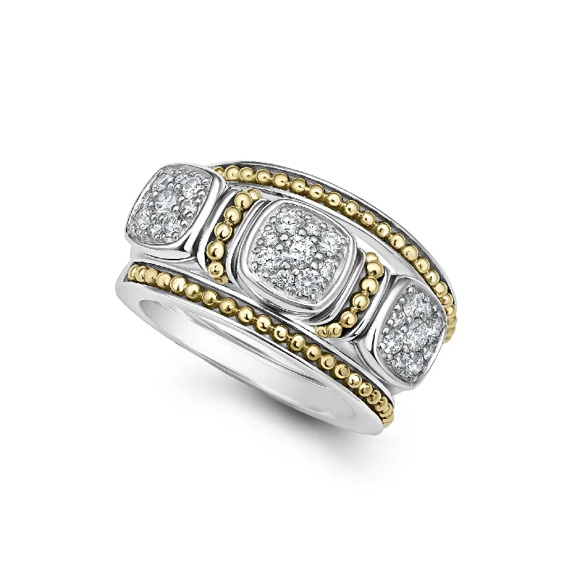 eternity diamond rings for women -Rittenhouse Two-Tone Diamond Stacking Rings