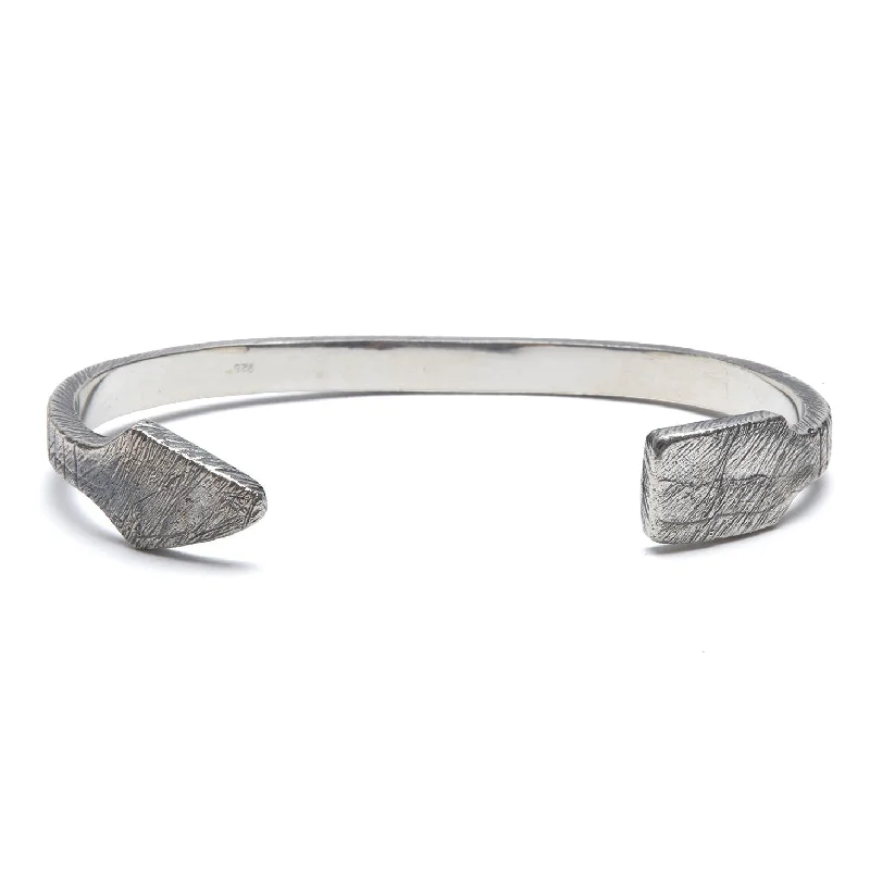 round bangles for women -Etched Arrow Cuff