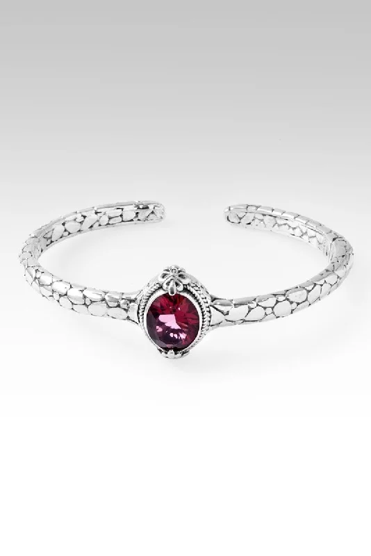 minimalist bracelets for women -Love One Another Cuff II™ in Berrylicious™ Mystic Quartz