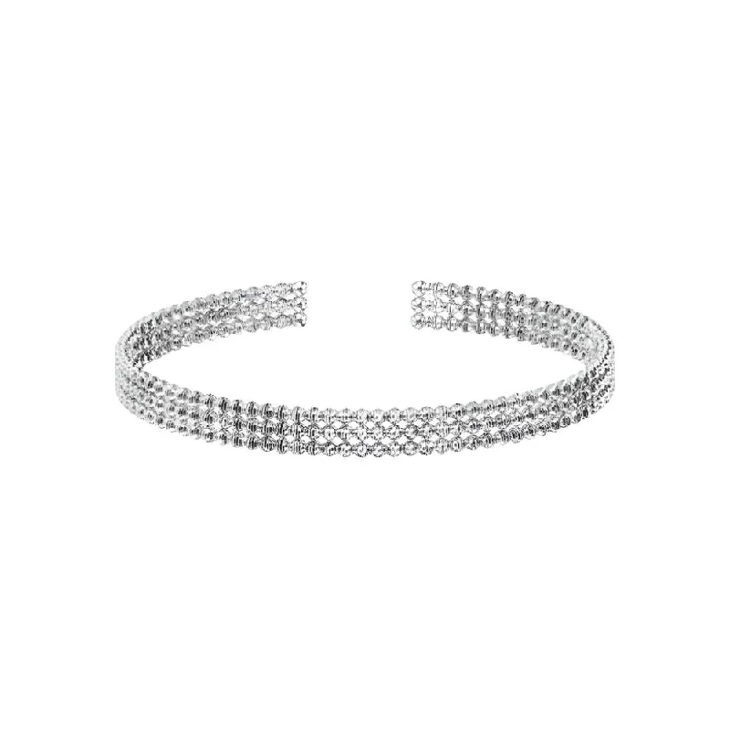 luxury tennis bracelets -Platinum Born Mini Limitless Cuff