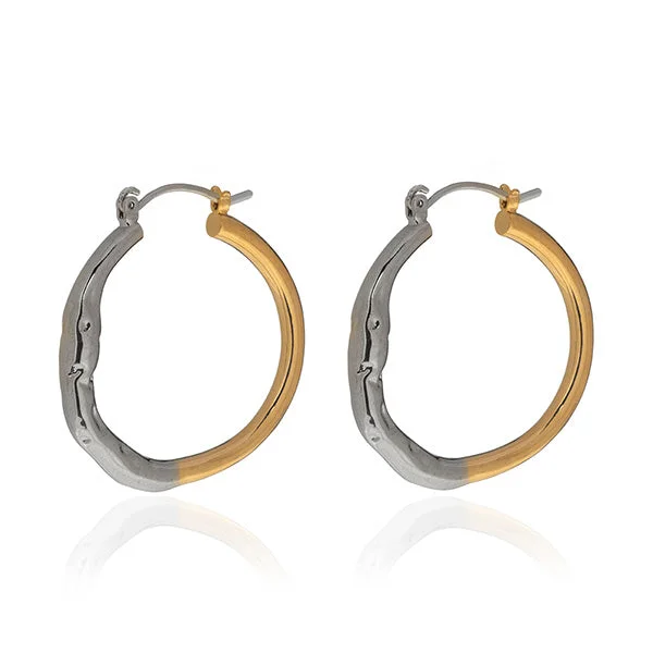 heart-shaped earrings for women -Intermix Hoop