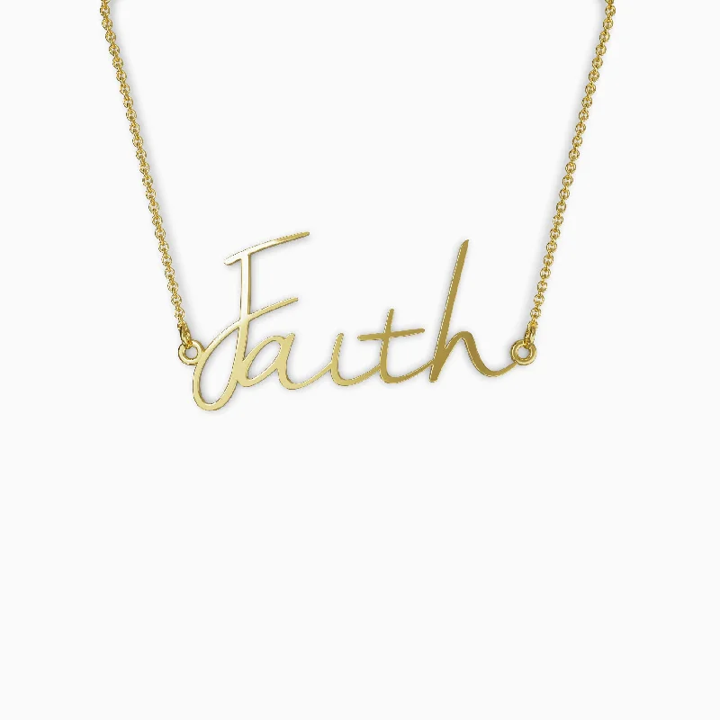 butterfly necklaces for women -Personalized Inspiration Necklace - Faith