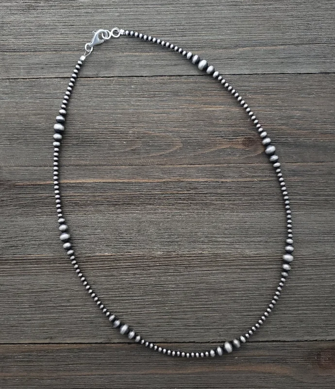 pendant necklaces for women -Multi Graduated Navajo Pearl Necklace Available from 14" to 60"