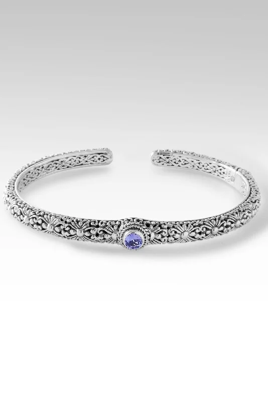 boho bracelets for women -Love One Another Cuff II™ in Tanzanite