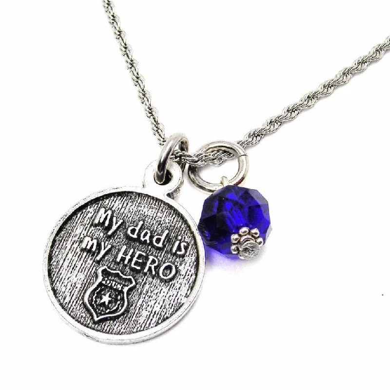 elegant necklaces for women -My Dad My Hero (Police) Catalog Necklace