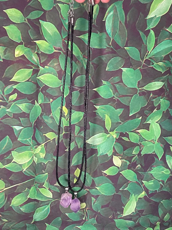 elegant necklaces for women -Purple stone necklaces