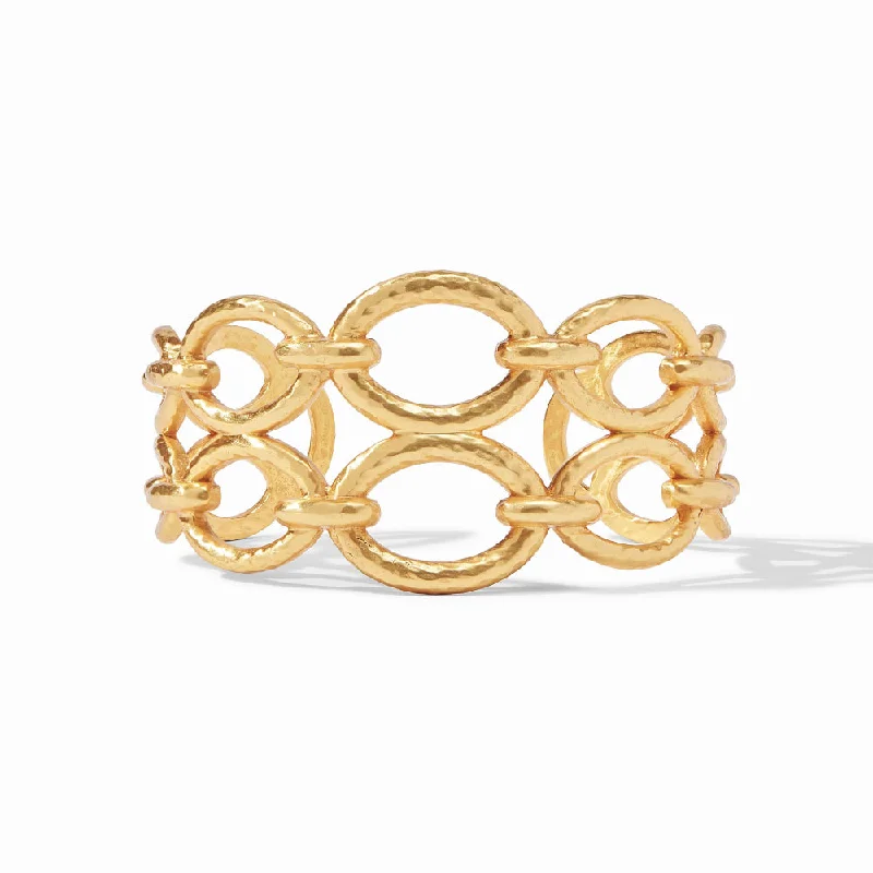 double-layer bracelets for women -Julie Vos Palermo Gold Cuff