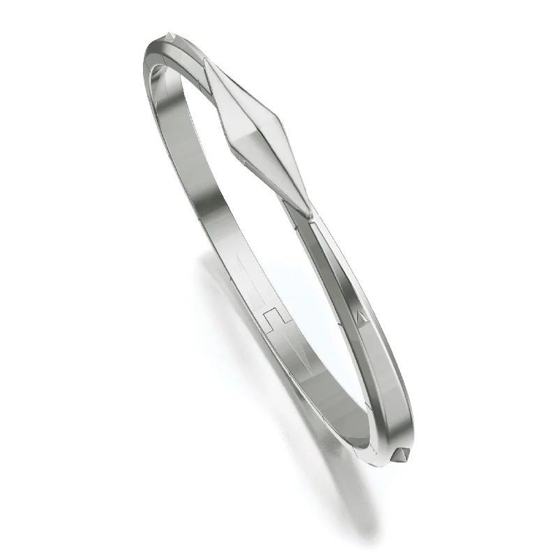 stackable bangle sets -“Points North” Sterling Silver Cuff